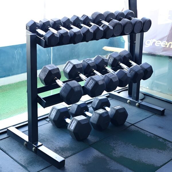 STYX RUBBER HEX DUMBELLS (SINGLES) - Image 3