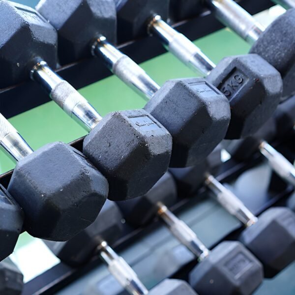 STYX RUBBER HEX DUMBELLS (SINGLES) - Image 4