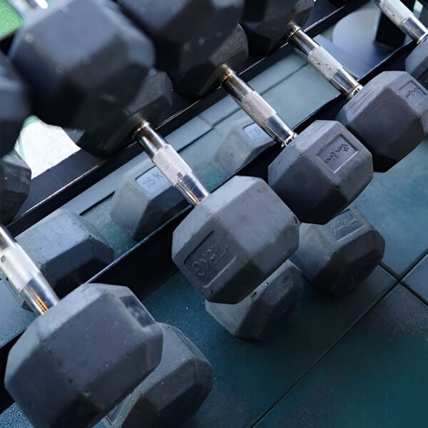 STYX RUBBER HEX DUMBELLS (SINGLES) - Image 2