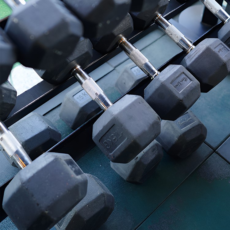 STYX RUBBER HEX DUMBELLS (SINGLES)